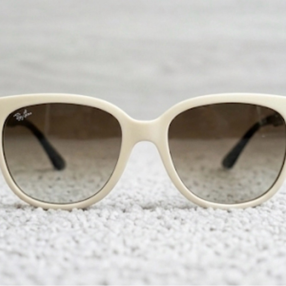 Ray-Ban Cats 1000 - White & Black Sunglasses - Picture 7 of 9